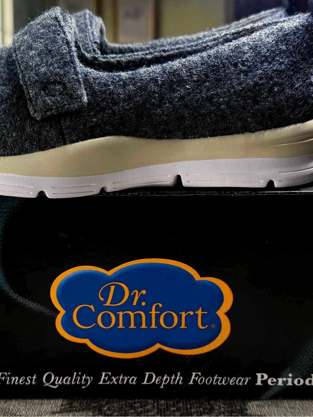NIB Dr. Comfort Women's Amber Grey wool Slip-On Loafer - Easy Comfort Flats